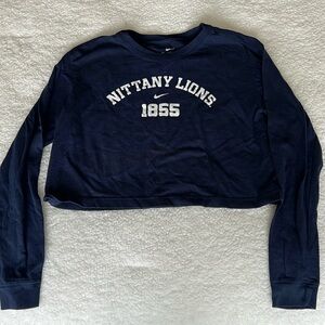 Nike Penn State cropped tee shirt sz small